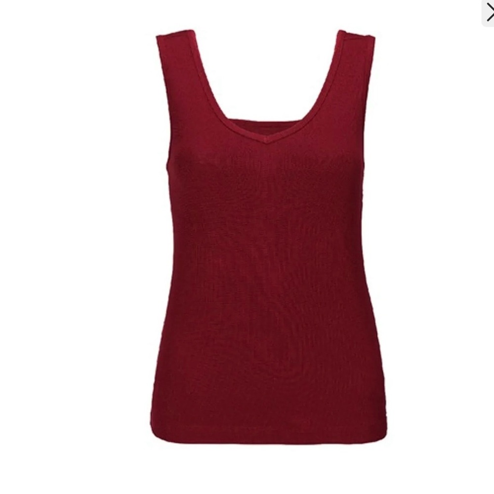 CAbi Busy Deep Red Tank Top